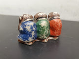 Vtg Hear See Speak No Evil Monkeys Handmade/Painted Japan Collectible Figurines