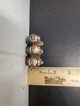 Vtg Hear See Speak No Evil Monkeys Handmade/Painted Japan Collectible Figurines