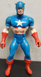 Vtg 1984 Marvel Comics Group Captain America Action Figure Movable Arms/Legs VF