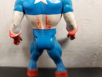 Vtg 1984 Marvel Comics Group Captain America Action Figure Movable Arms/Legs VF