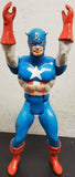 Vtg 1984 Marvel Comics Group Captain America Action Figure Movable Arms/Legs VF