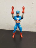 Vtg 1984 Marvel Comics Group Captain America Action Figure Movable Arms/Legs VF