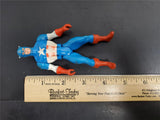 Vtg 1984 Marvel Comics Group Captain America Action Figure Movable Arms/Legs VF