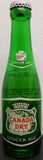 Vtg Canada Dry Ginger Ale Green Glass Bottle Full 7 Oz. Champagne of Ginger Ales