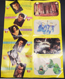 Vtg '89 Ghostbusters II Poster Book Magazine W/ 33"X22" Large Ghostbuster Poster