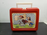 Vtg 1986 Pound Puppies Lovable Huggable Thermos Red Lunchbox Tonka Collectible