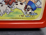 Vtg 1986 Pound Puppies Lovable Huggable Thermos Red Lunchbox Tonka Collectible