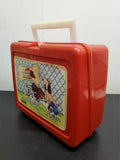 Vtg 1986 Pound Puppies Lovable Huggable Thermos Red Lunchbox Tonka Collectible