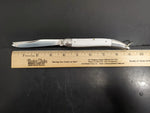 Vtg Stainless Steel Folding Knife Made in Japan 2 Blade Saw Edge & 3.5" Blade VF