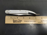 Vtg Stainless Steel Folding Knife Made in Japan 2 Blade Saw Edge & 3.5" Blade VF