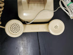 Vtg Desk Telephone 1970s Bell System Western Electric Rotary Dial Phone Beige VF
