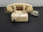 Vtg Desk Telephone 1970s Bell System Western Electric Rotary Dial Phone Beige VF