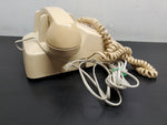 Vtg Desk Telephone 1970s Bell System Western Electric Rotary Dial Phone Beige VF