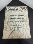 VTG March 1933 Common Sense Magazine Demands on President Roosevelt Collectibles