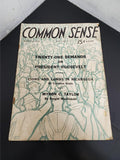 VTG March 1933 Common Sense Magazine Demands on President Roosevelt Collectibles