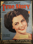 VTG March 1939 New & Enlarged True Story Magazine Collectibles By Enzo Fiermonte