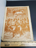 Antique 1914-15 WW1 Illustrated Story German Newspaper Magazine Publication #3