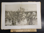 Antique 1914-15 WW1 Illustrated Story German Newspaper Magazine Publication #4