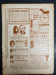Antique 1914 WW1 Illustrated Story German Newspaper Magazine Publication Art #6