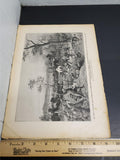 Antique 1914 WW1 Illustrated Story German Newspaper Magazine Publication Art #6