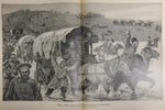 Antique 1914 WW1 Illustrated Story German Newspaper Publication Art Complete #8