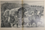 Antique 1914 WW1 Illustrated Story German Newspaper Publication Art Complete #8