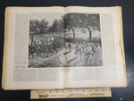 Antique 1914 WW1 Illustrated Story German Newspaper Publication Art Complete #9