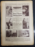 Antique 1914 WW1 Illustrated Story German Newspaper Publication Art Complete #9