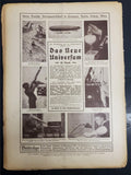 Antique 1914 WW1 Illustrated Story German Newspaper Publication Art Complete #9