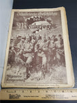 Antique 1914 WW1 Illustrated Story German Newspaper Publication Art Complete #9