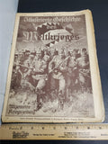 Antique 1914 WW1 Illustrated Story German Newspaper Publication Art Complete #9