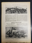 Antique '14 WW1 Illustrated Story From German Publication Fritz Newmann Artwork