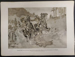 1914 WW1 Artwork by Hans Stubenrauch From Illustrated Story German Publication