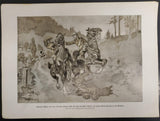1914 WW1 Artwork by Hans Stubenrauch From Illustrated Story German Publication