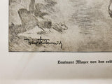 1914 WW1 Artwork by Hans Stubenrauch From Illustrated Story German Publication