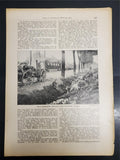 1914 WW1 Artwork by A. Roloff Battle From Illustrated Story German Publication