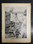 1914 WW1 Art by Anton Hoffman Mienchen From Illustrated Story German Publication