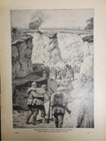 1914 WW1 Art by Anton Hoffman Mienchen From Illustrated Story German Publication