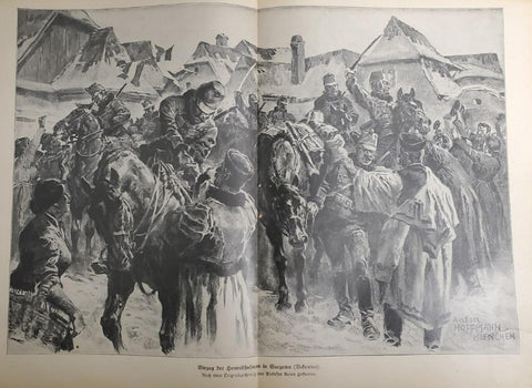1914 WW1 Art by Anton Hoffman Mienchen From Illustrated Story German Publication