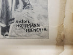 1914 WW1 Art by Anton Hoffman Mienchen From Illustrated Story German Publication