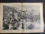 1914 WW1 Art Battle by Franz Kienmayer From Illustrated Story German Publication