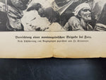 1914 WW1 Art Battle by Franz Kienmayer From Illustrated Story German Publication