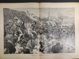 1914 WW1 Art Battle by Franz Kienmayer From Illustrated Story German Publication