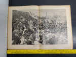1914 WW1 Art Battle by Franz Kienmayer From Illustrated Story German Publication