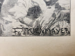 1914 WW1 Art Battle by Franz Kienmayer From Illustrated Story German Publication