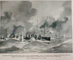 1914 WW1 Art Ships by Harry Heusser From Illustrated Story German Publication