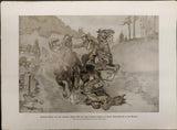 1914 WW1 Artwork by Hans Stubenrauch From Illustrated Story German Publication