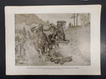 1914 WW1 Artwork by Hans Stubenrauch From Illustrated Story German Publication