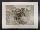 1914 WW1 Artwork by Hans Stubenrauch From Illustrated Story German Publication