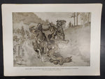 1914 WW1 Artwork by Hans Stubenrauch From Illustrated Story German Publication